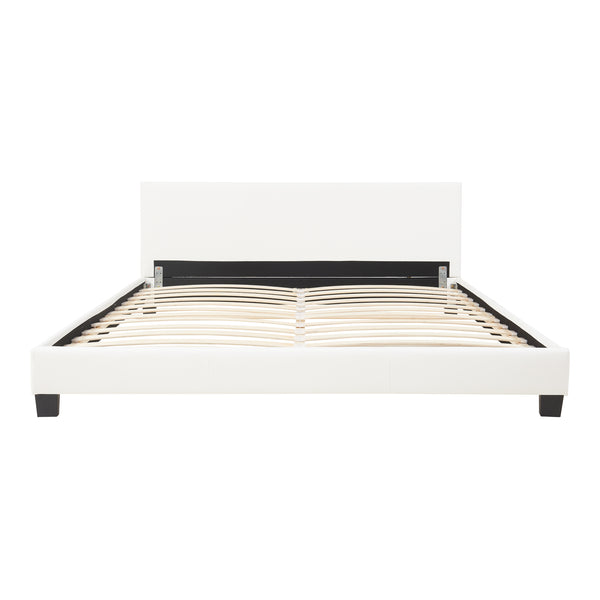 Corium sommier tapissier avec matelas (140 / 160 / 180 / 200x200cm)(7 couleurs)(mousse froide) - avec cuir-synthétique / housse cuir-synthétique / modèrne / avec  sommier à lattes /