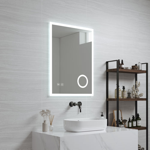 Miroir de salle de bain LED Scafa blanc en différentes tailles [pro.tec] - premiumXL