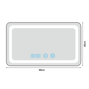Miroir LED Casoli argent pro.tec
