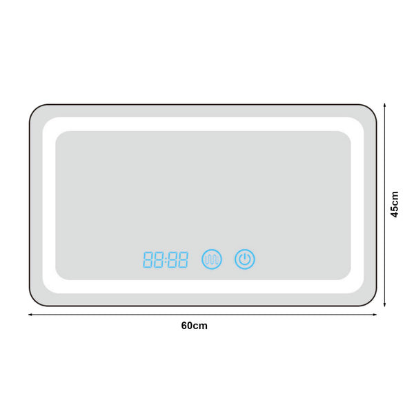 Miroir LED Casoli argent pro.tec