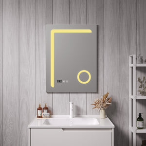 Miroir LED Chambave pour salle de bain argent pro.tec