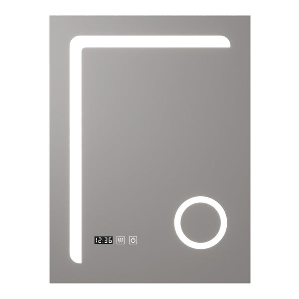 Miroir LED Chambave pour salle de bain argent pro.tec