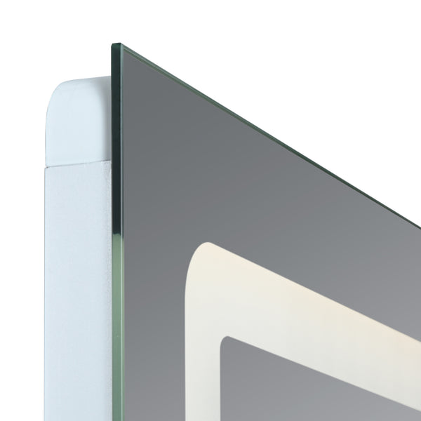 Miroir LED Chambave pour salle de bain argent pro.tec