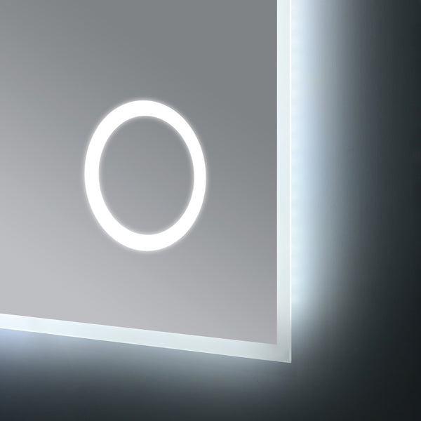 Miroir LED Lizzano pour salle de bain blanc pro.tec