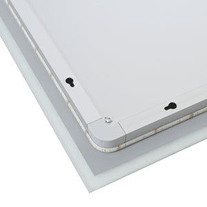 Miroir LED Lizzano pour salle de bain blanc pro.tec