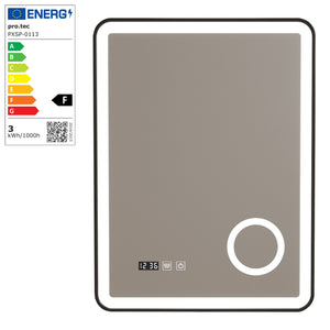 Miroir LED Pescara pour salle de bain pro.tec