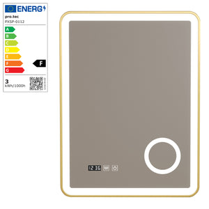 Miroir LED Pescara pour salle de bain pro.tec