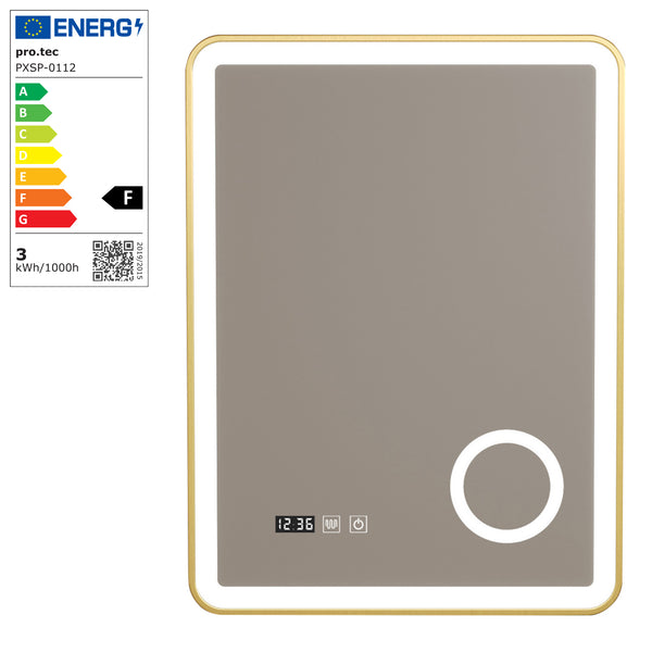 Miroir LED Pescara pour salle de bain pro.tec