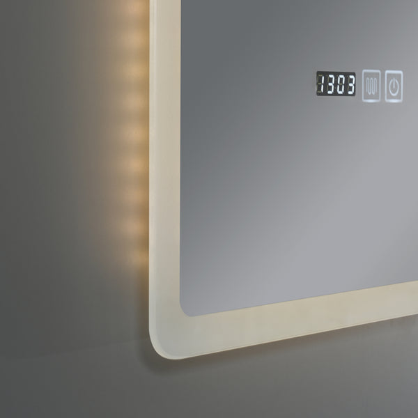 Miroir de salle de bain LED Racale blanc en différentes tailles [pro.tec]