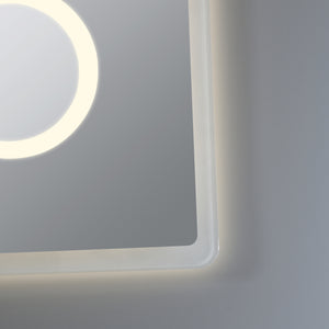 Miroir de salle de bain LED Racale blanc en différentes tailles [pro.tec]