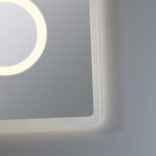 Miroir de salle de bain LED Racale blanc en différentes tailles [pro.tec]