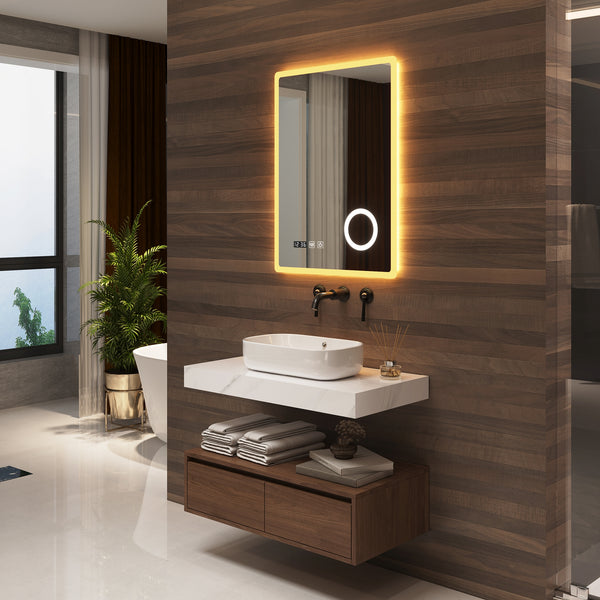 Miroir LED Racale pour salle de bain blanc pro.tec