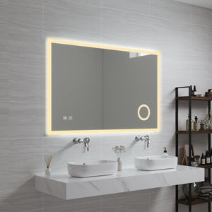 Miroir LED Scafa pour salle de bain pro.tec