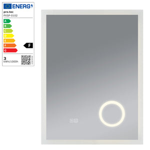 Miroir LED Scafa pour salle de bain pro.tec