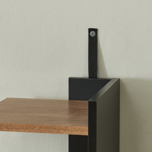 Meuble TV Rauki avec étagères latérales 233 x 31 x 140,5 cm [en.casa]