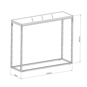 Table console Kittilät 80 x 100 x 30 cm [en.casa]