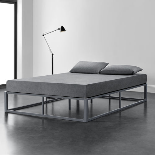 Lit en métal Kreta en différentes couleurs et tailles [en.casa] - premiumXL