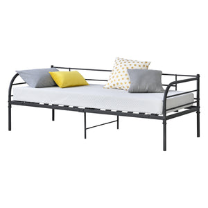 Metallbett Falun 90x200 cm bis 150 kg Schwarz en.casa - premiumXL