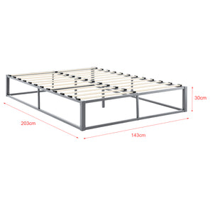 Lit en métal Kreta en différentes couleurs et tailles [en.casa]