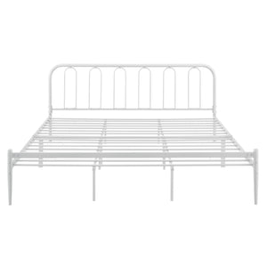 Lit en métal Hanko en différentes tailles Blanc en.casa