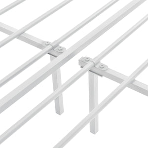 Lit en métal Hanko en différentes tailles Blanc en.casa