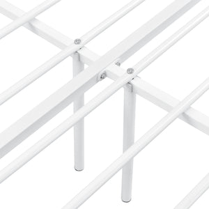 Lit en métal Apolda jusqu'à 300 kg différentes tailles Blanc [en.casa]