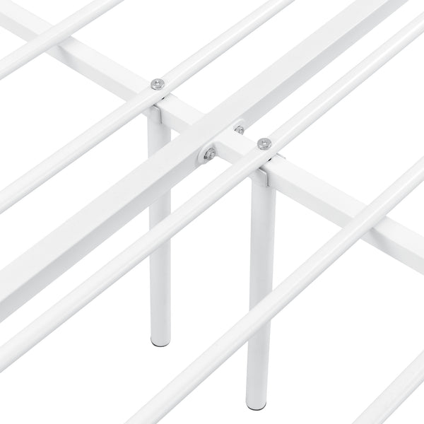 Lit en métal Apolda jusqu'à 300 kg différentes tailles Blanc [en.casa]