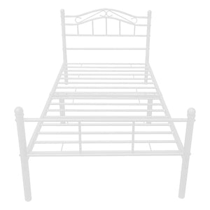 Lit en métal Florence 120x200 cm avec/sans matelas en mousse froide différentes couleurs [en.casa]