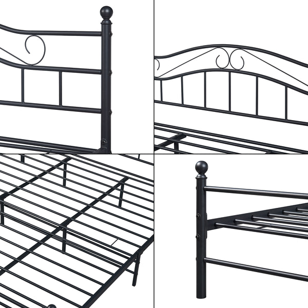 Lit en métal Florence en différentes couleurs et tailles [en.casa]