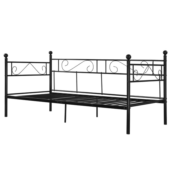 Divan en Acier Canapé Lit Simple en Métal 209 x 96,5 x 100 cm [en.casa]