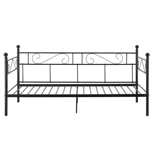 Divan en Acier Canapé Lit Simple en Métal 209 x 96,5 x 100 cm [en.casa]