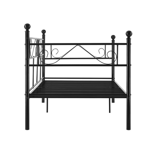 Divan en Acier Canapé Lit Simple en Métal 209 x 96,5 x 100 cm [en.casa]