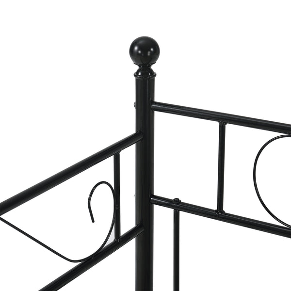 Divan en Acier Canapé Lit Simple en Métal 209 x 96,5 x 100 cm [en.casa]