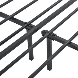 Lit en métal Imatra acier noir [en.casa]