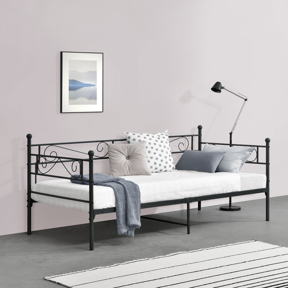 Lit en métal Kerava 90x200 cm en différentes couleurs en.casa - premiumXL