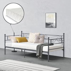 Cadre de Lit Simple Kerava Matelas 90x200 cm Plusieurs couleurs [en.casa] [neu.haus]