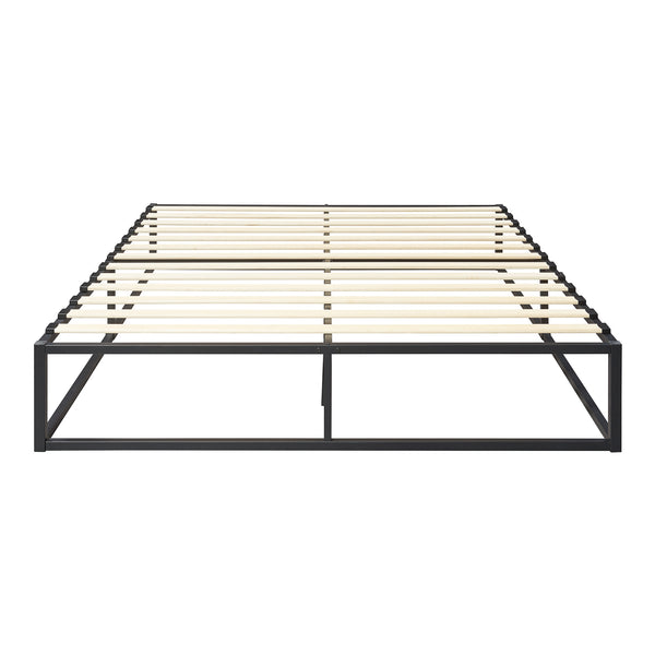 Cadre de Lit Kreta avec Matelas [en.casa]