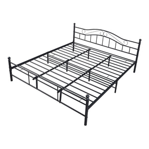 Cadre De Lit Double Florenz avec matelas Plusieurs tailles et couleurs [en.casa]
