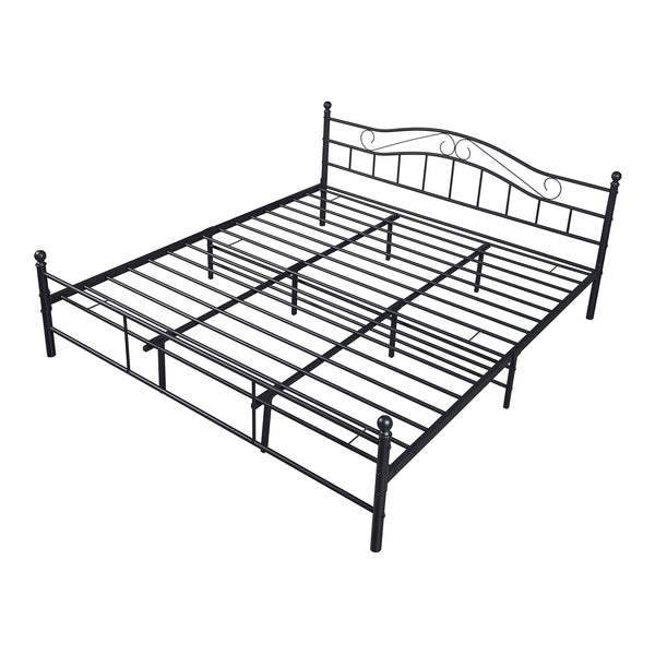 Cadre De Lit Double Florenz avec matelas Plusieurs tailles et couleurs [en.casa]