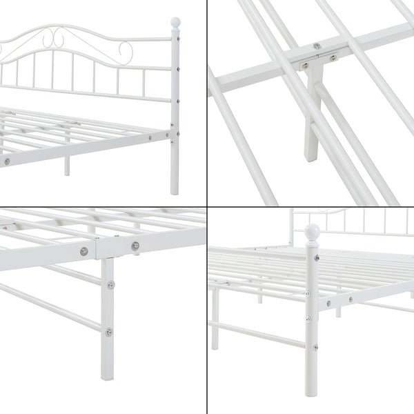 Lit en métal Florence avec matelas [en.casa]