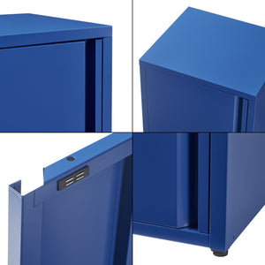 Armoire métallique Burlöv acier 88 x 40 x 35 cm [en.casa]