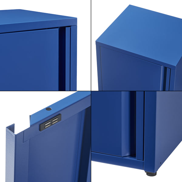 Armoire métallique Burlöv acier 88 x 40 x 35 cm [en.casa]