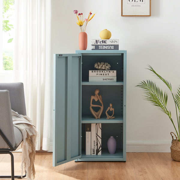 Armoire métallique Burlöv acier 88 x 40 x 35 cm [en.casa]