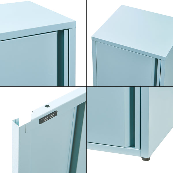 Armoire métallique Burlöv acier 88 x 40 x 35 cm [en.casa]