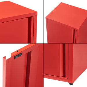 Armoire métallique Burlöv acier 88 x 40 x 35 cm [en.casa]