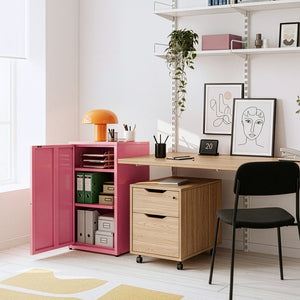 Armoire métallique Burlöv acier 88 x 40 x 35 cm [en.casa]