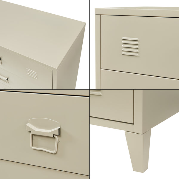Commode métallique Hämeenlinna [en.casa]