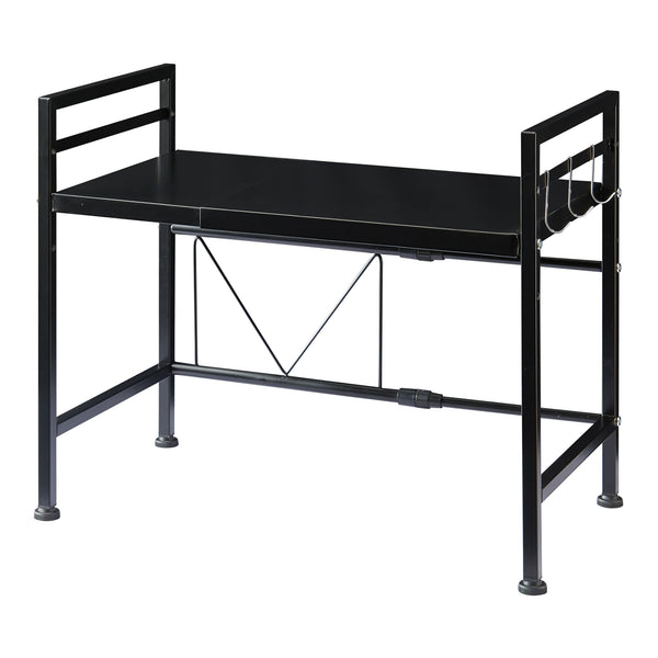 Étagère de cuisine Sorsele réglable Noir [en.casa]