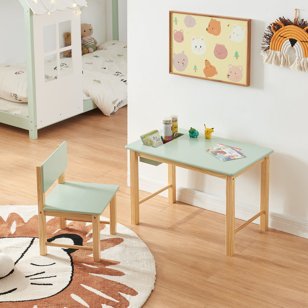 Bureau d'enfant avec chaise Skjåk [en.casa]