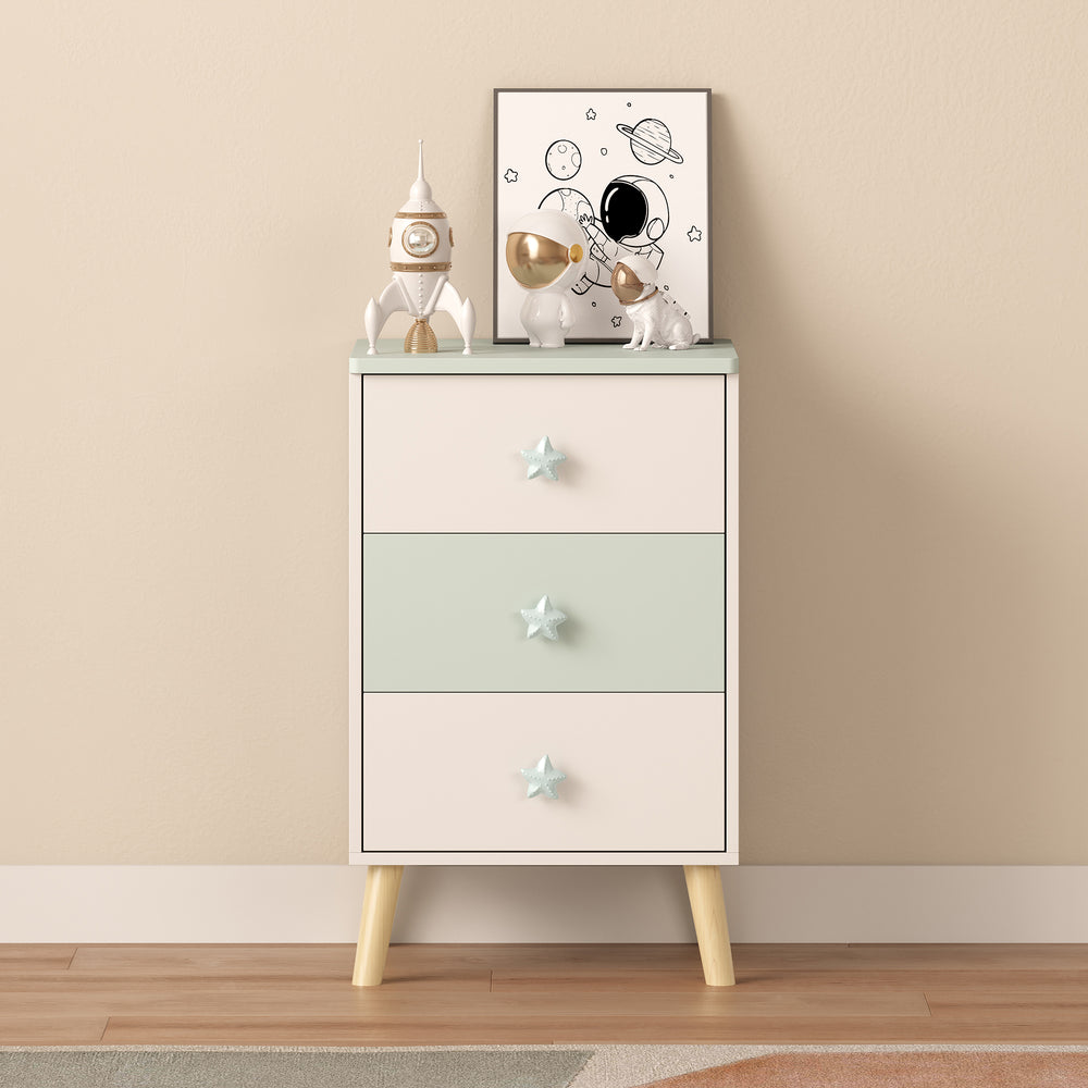 Commode pour enfants Sandnes avec 3 tiroirs [en.casa]